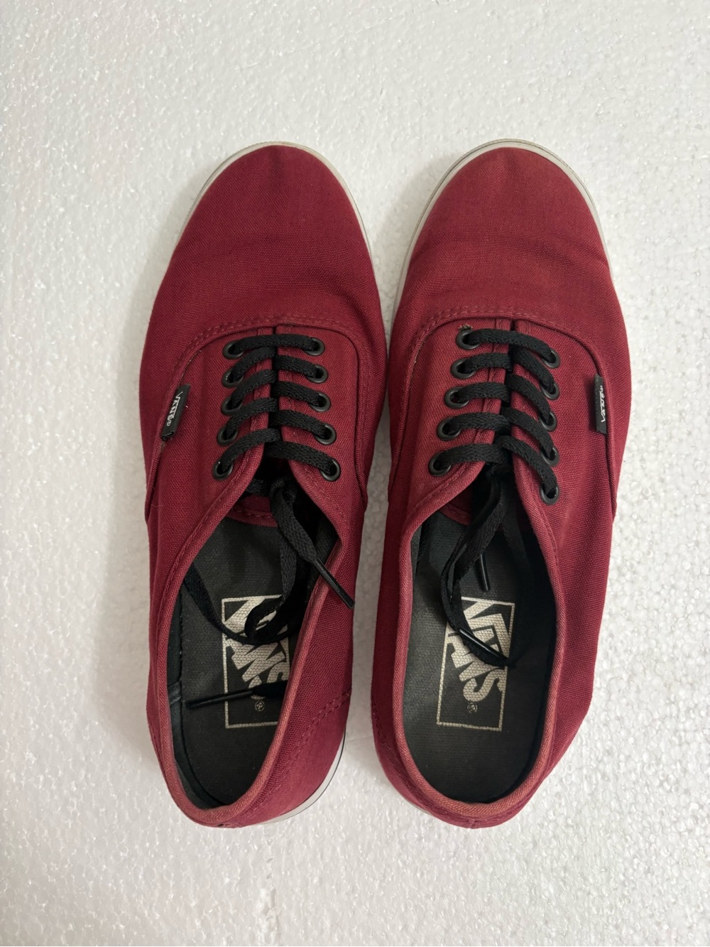 Vans Canvas Authentic Sneakers - Burgundy